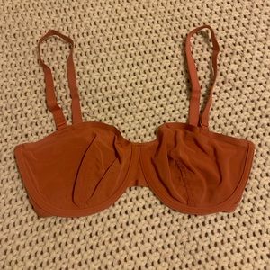 34F Cuup Balconette Bra Coral